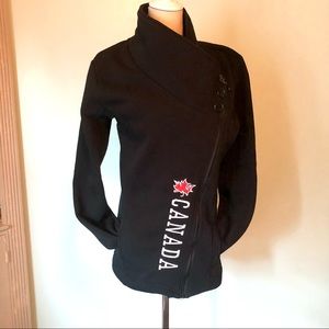 Beautiful “Canada” Cross Zip Sweat Shirt Jacket